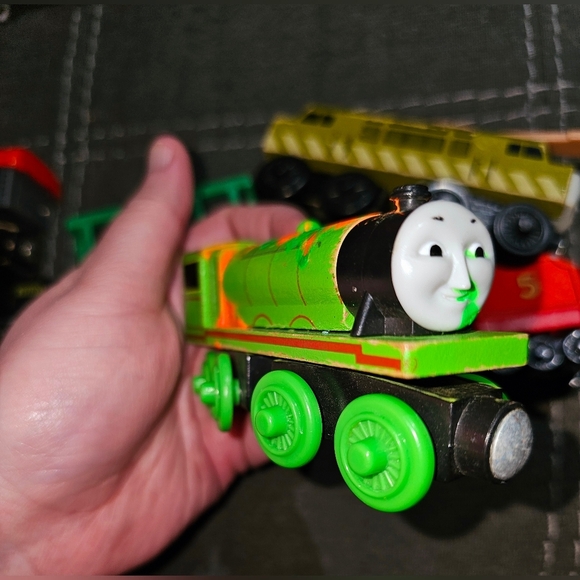 Diesel 10 - Thomas The Tank Engine & Friends Wooden Railway Magnet Trains - Picture 7 of 9